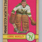 1972-73 O-Pee-Chee #28 Gump Worsley  Minnesota North Stars  V104431 Image 1
