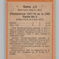 1972-73 O-Pee-Chee #30 Playoff Game 3  New York Rangers/Bruins  V104433 Image 2