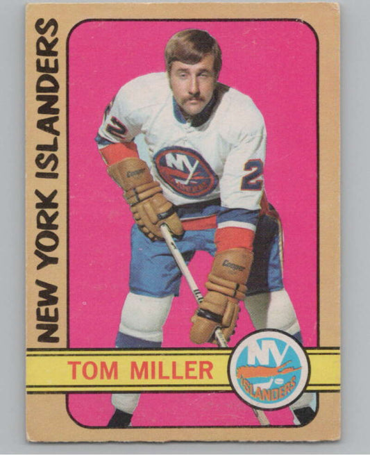 1972-73 O-Pee-Chee #32 Tom Miller RC Rookie New York Islanders  V104434 Image 1