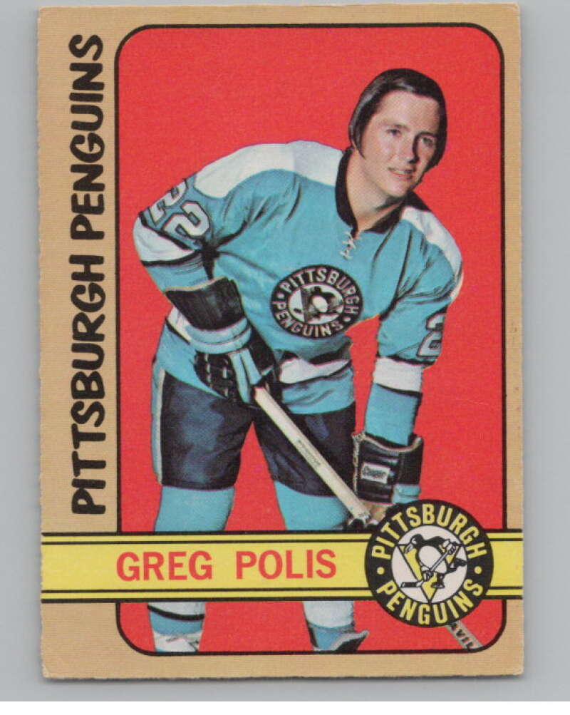1972-73 O-Pee-Chee #34 Greg Polis  Pittsburgh Penguins  V104437 Image 1