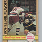 1972-73 O-Pee-Chee #38 Playoff Game 4  Boston Bruins/Rangers  V104440 Image 1