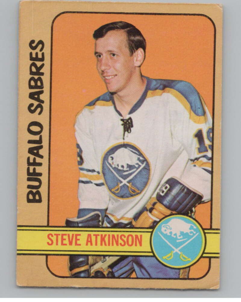 1972-73 O-Pee-Chee #40 Steve Atkinson  Buffalo Sabres  V104442 Image 1