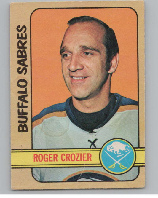 1972-73 O-Pee-Chee #50 Roger Crozier  Buffalo Sabres  V104452 Image 1