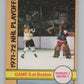 1972-73 O-Pee-Chee #54 Playoff Game 5  New York Rangers/Bruins  V104456 Image 1