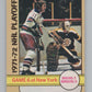 1972-73 O-Pee-Chee #63 Playoff Games 6  Boston Bruins/Rangers  V104462 Image 1