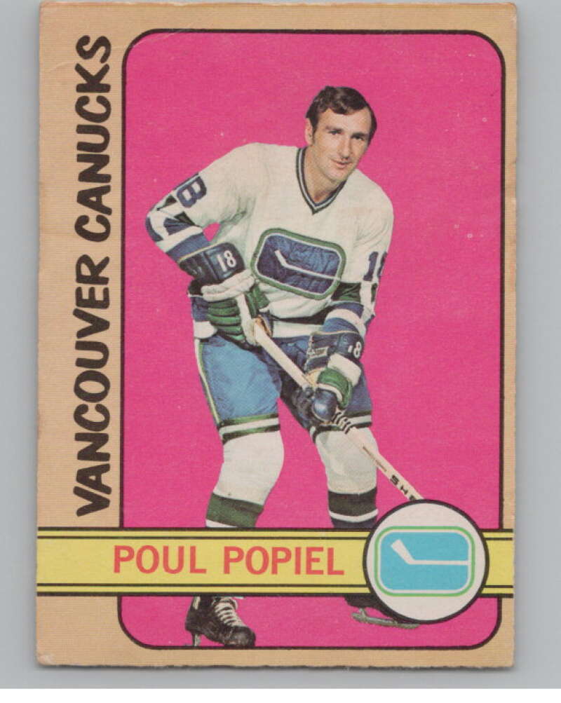 1972-73 O-Pee-Chee #67 Poul Popiel  Vancouver Canucks  V104465 Image 1