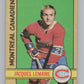 1972-73 O-Pee-Chee #77 Jacques Lemaire  Montreal Canadiens  V104474 Image 1