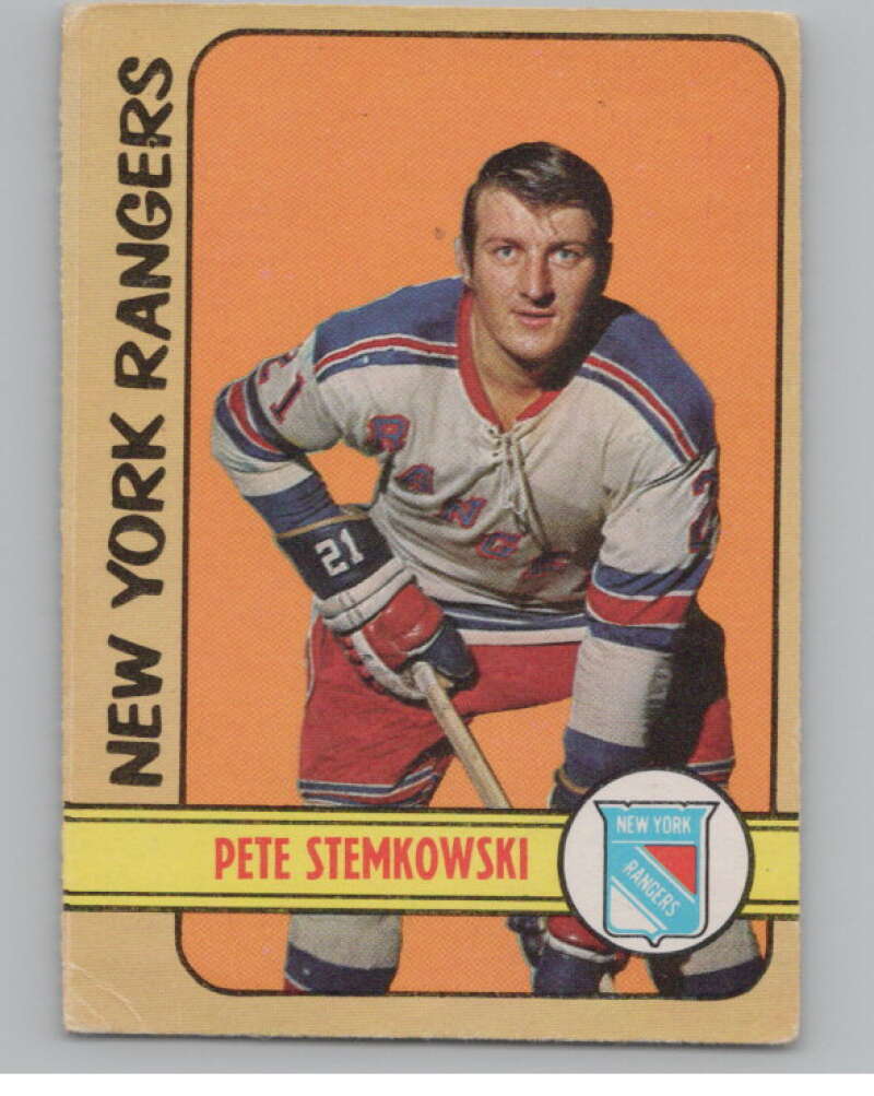 1972-73 O-Pee-Chee #78 Pete Stemkowski  New York Rangers  V104475 Image 1