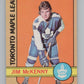 1972-73 O-Pee-Chee #83 Jim McKenny  Toronto Maple Leafs  V104479 Image 1