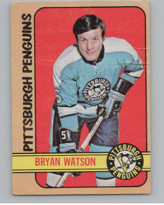 1972-73 O-Pee-Chee #90 Bryan Watson  Pittsburgh Penguins  V104484 Image 1