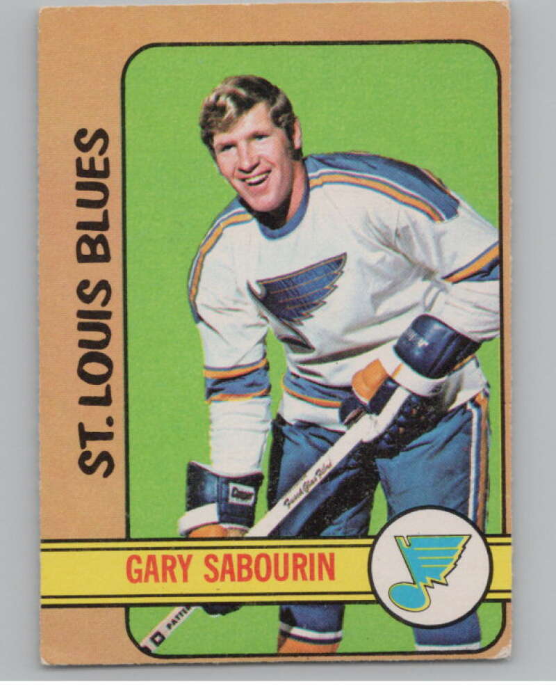 1972-73 O-Pee-Chee #91 Gary Sabourin  St. Louis Blues  V104485 Image 1