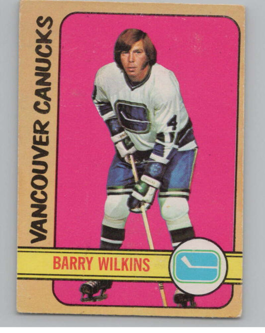 1972-73 O-Pee-Chee #109 Barry Wilkins  Vancouver Canucks  V104496 Image 1