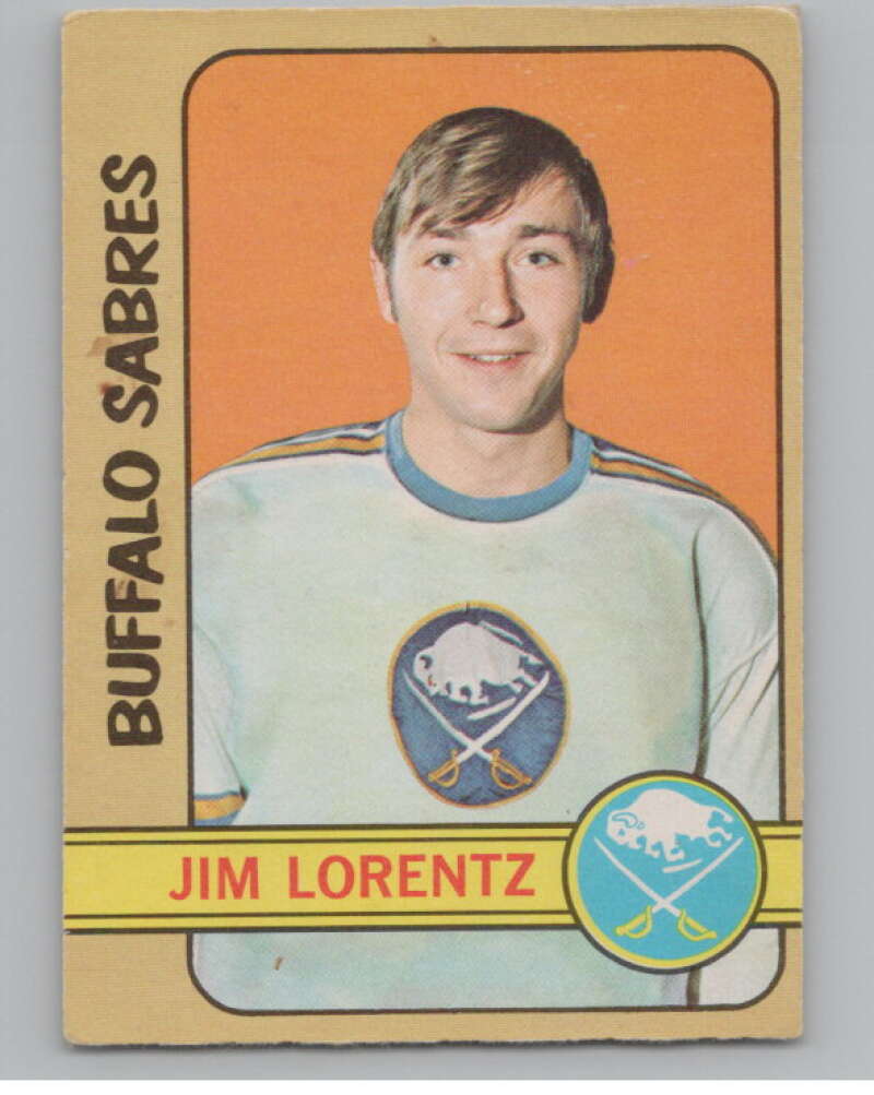 1972-73 O-Pee-Chee #116 Jim Lorentz  Buffalo Sabres  V104503 Image 1