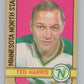 1972-73 O-Pee-Chee #118 Ted Harris  Minnesota North Stars  V104504 Image 1