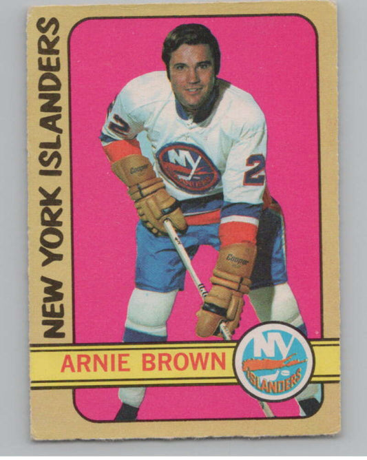 1972-73 O-Pee-Chee #144 Arnie Brown  New York Islanders  V104521 Image 1