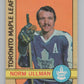 1972-73 O-Pee-Chee #147 Norm Ullman  Toronto Maple Leafs  V104522 Image 1