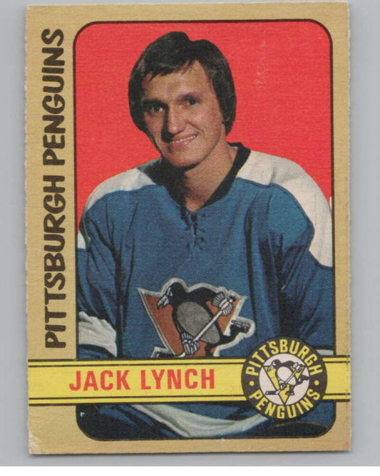1972-73 O-Pee-Chee #160 Jack Lynch  RC Rookie Pittsburgh Penguins  V104532 Image 1