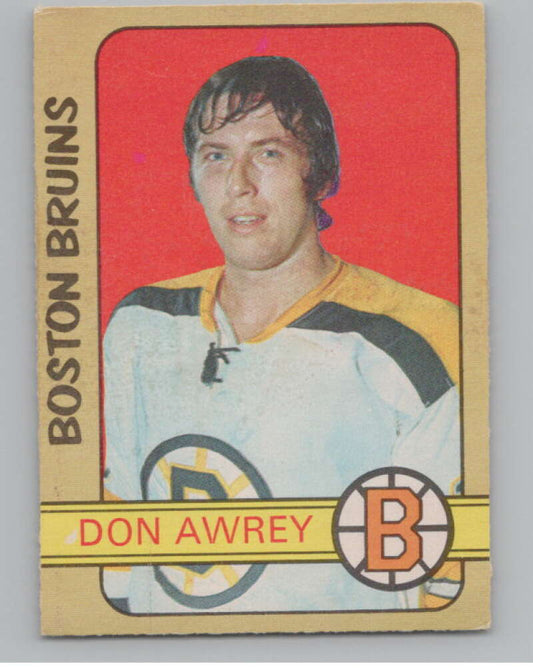1972-73 O-Pee-Chee #170 Don Awrey  Boston Bruins  V104539 Image 1