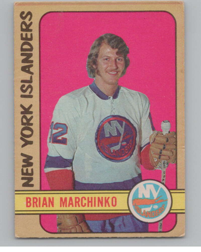 1972-73 O-Pee-Chee #179 Brian Marchinko RC Rookie New York  V104545 Image 1