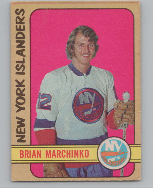 1972-73 O-Pee-Chee #179 Brian Marchinko RC Rookie New York  V104545 Image 1