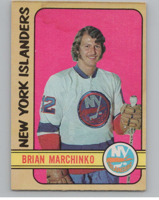 1972-73 O-Pee-Chee #179 Brian Marchinko RC Rookie New York  V104546 Image 1