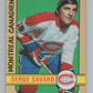 1972-73 O-Pee-Chee #185 Serge Savard  Montreal Canadiens  V104552 Image 1