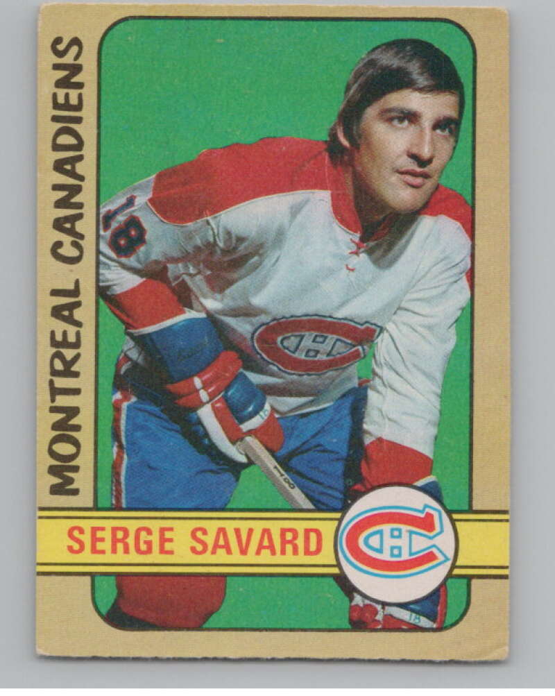 1972-73 O-Pee-Chee #185 Serge Savard  Montreal Canadiens  V104552 Image 1