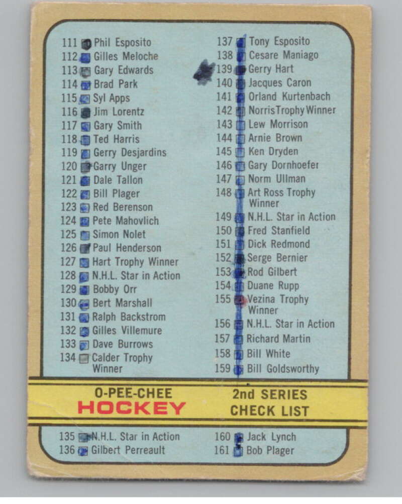 1972-73 O-Pee-Chee #190 Checklist   V104555 Image 1