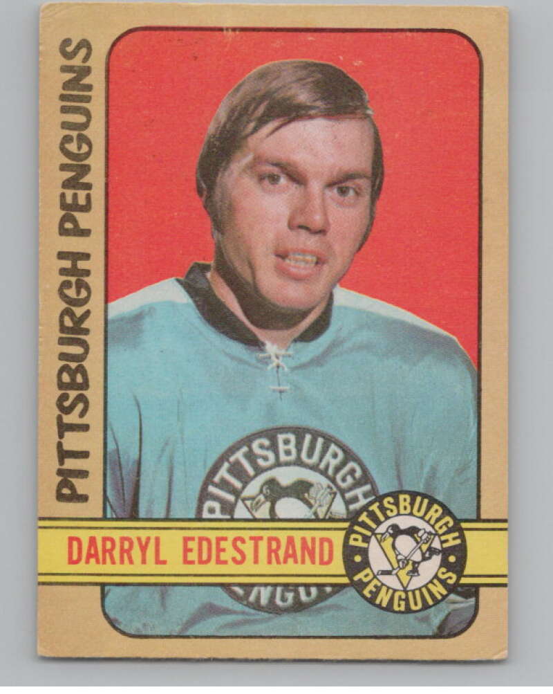 1972-73 O-Pee-Chee #195 Darryl Edestrand  Pittsburgh Penguins  V104558 Image 1