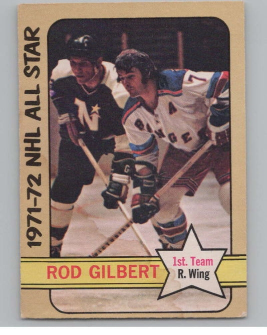 1972-73 O-Pee-Chee #229 Rod Gilbert AS  New York Rangers  V104573 Image 1