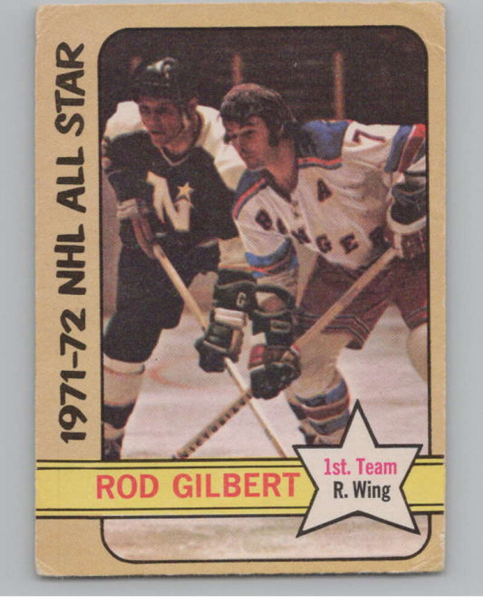 1972-73 O-Pee-Chee #229 Rod Gilbert AS  New York Rangers  V104574 Image 1