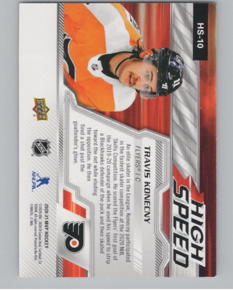 2020-21 Upper Deck MVP High Speed #HS10 Travis Konecny Hockey V104582 Image 2