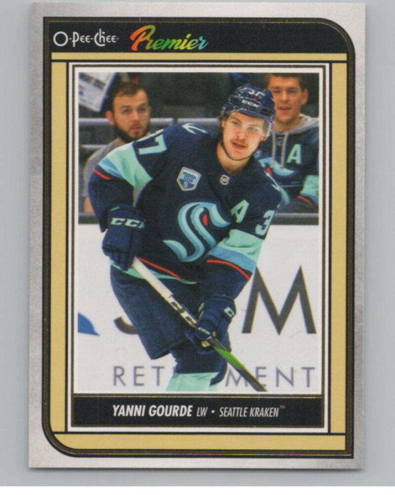 2022-23 O-Pee-Chee OPC Premier #P54 Yanni Gourde Hockey V104583 Image 1