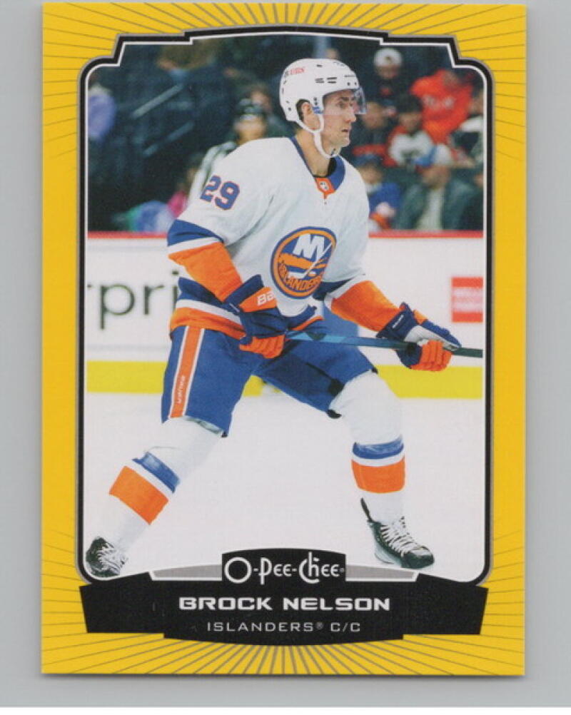 2022-23 O-Pee-Chee Yellow #49 Brock Nelson Hockey V104584 Image 1