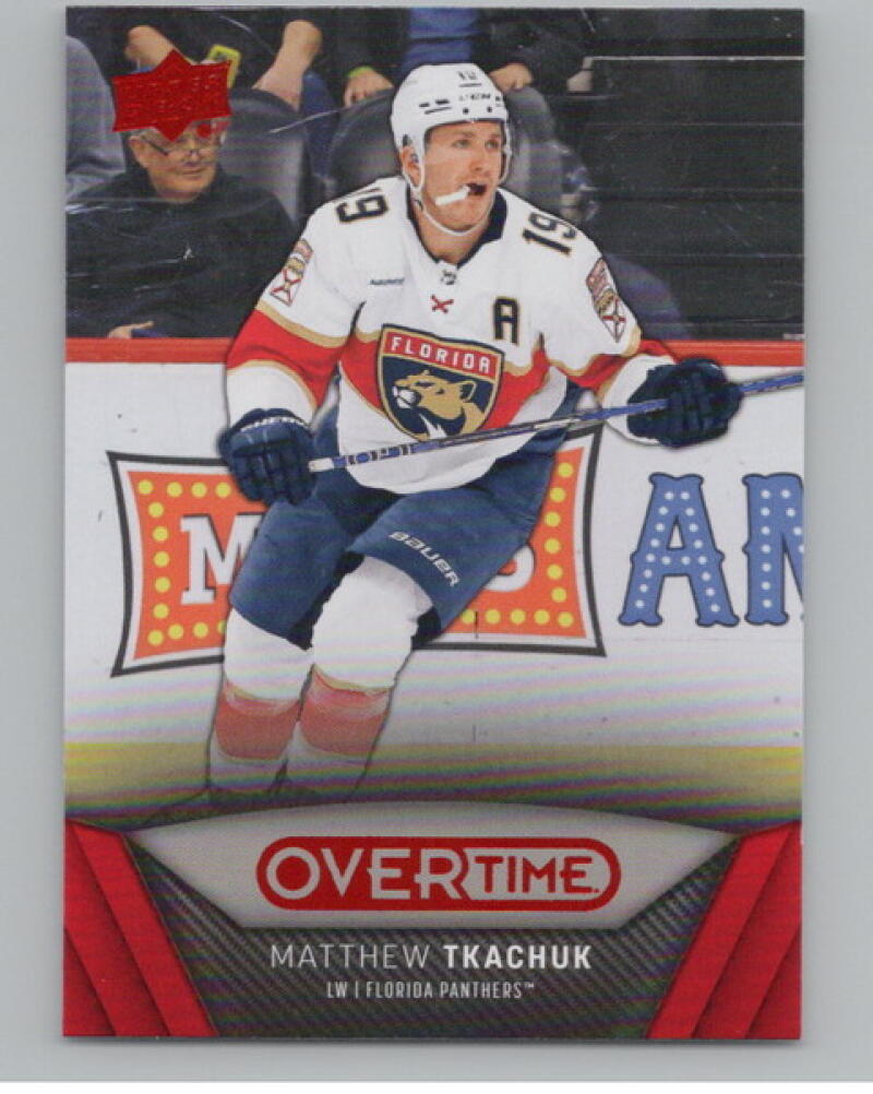 2024-25 Upper Deck Overtime Red Foil #255 Matthew Tkachuk Hockey V104593 Image 1
