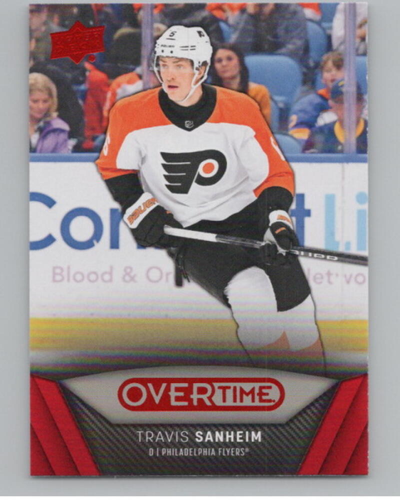 2024-25 Upper Deck Overtime Red Foil #74 Travis Sanheim Hockey V104594 Image 1