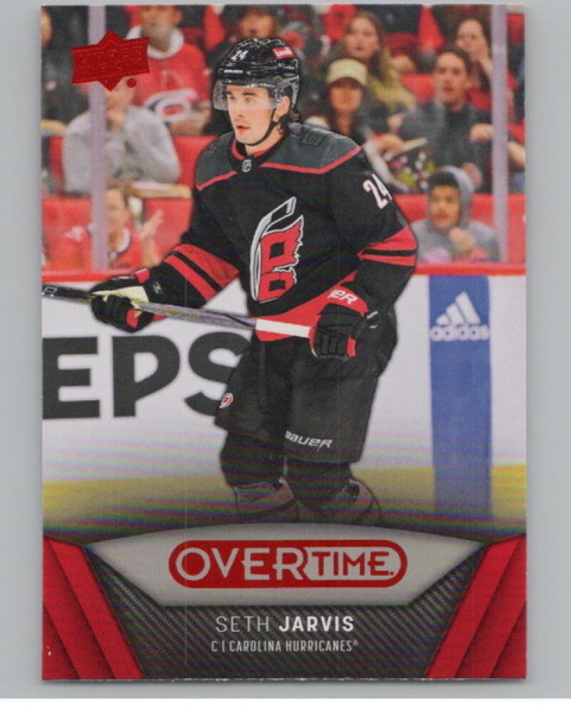 2024-25 Upper Deck Overtime Red Foil #52 Seth Jarvis Hockey V104596 Image 1