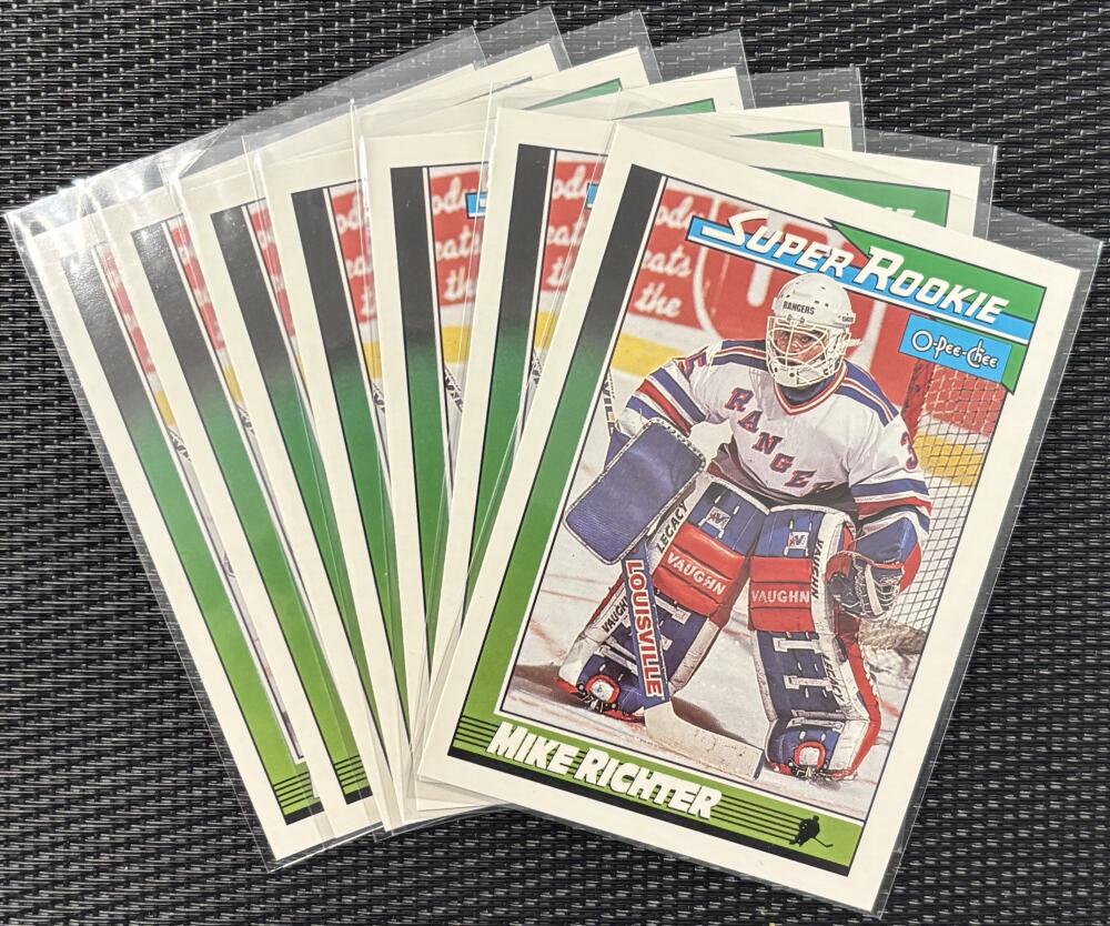 1991-92 O-Pee-Chee #11 Mike Ritcher SR *Lot of 7 * Mint Hockey V104601 Image 1
