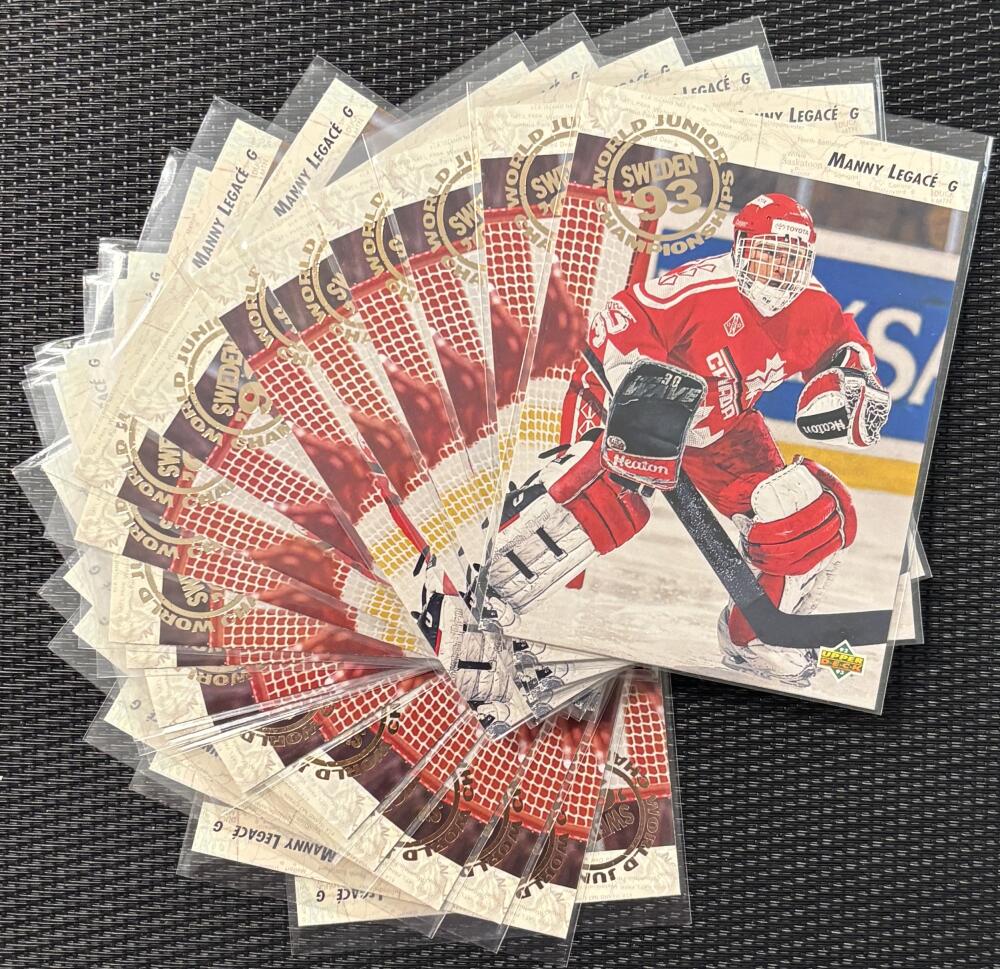 1992-93 Upper Deck #585 Manny Legace RC Rookie *Lot of 21 * Mint Hockey V104602 Image 1