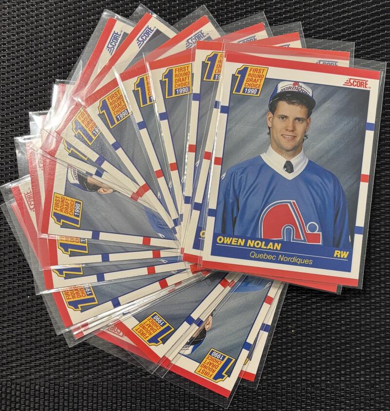 1990-91 Score #435 Owen Nolan RC Rookie CND-AMR *Lot of 20* Mint Hockey V104603 Image 1