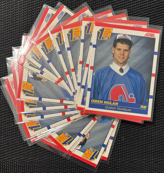 1990-91 Score #435 Owen Nolan RC Rookie CND-AMR *Lot of 20* Mint Hockey V104603 Image 1