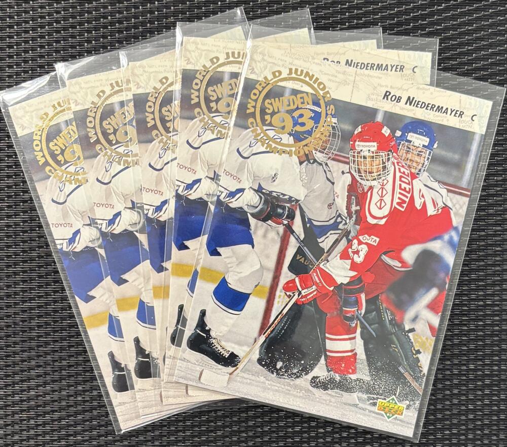 1992-93 Upper Deck #593 Rob Niedermayer RC Rookie *Lot of 5* Mint V104607 Image 1