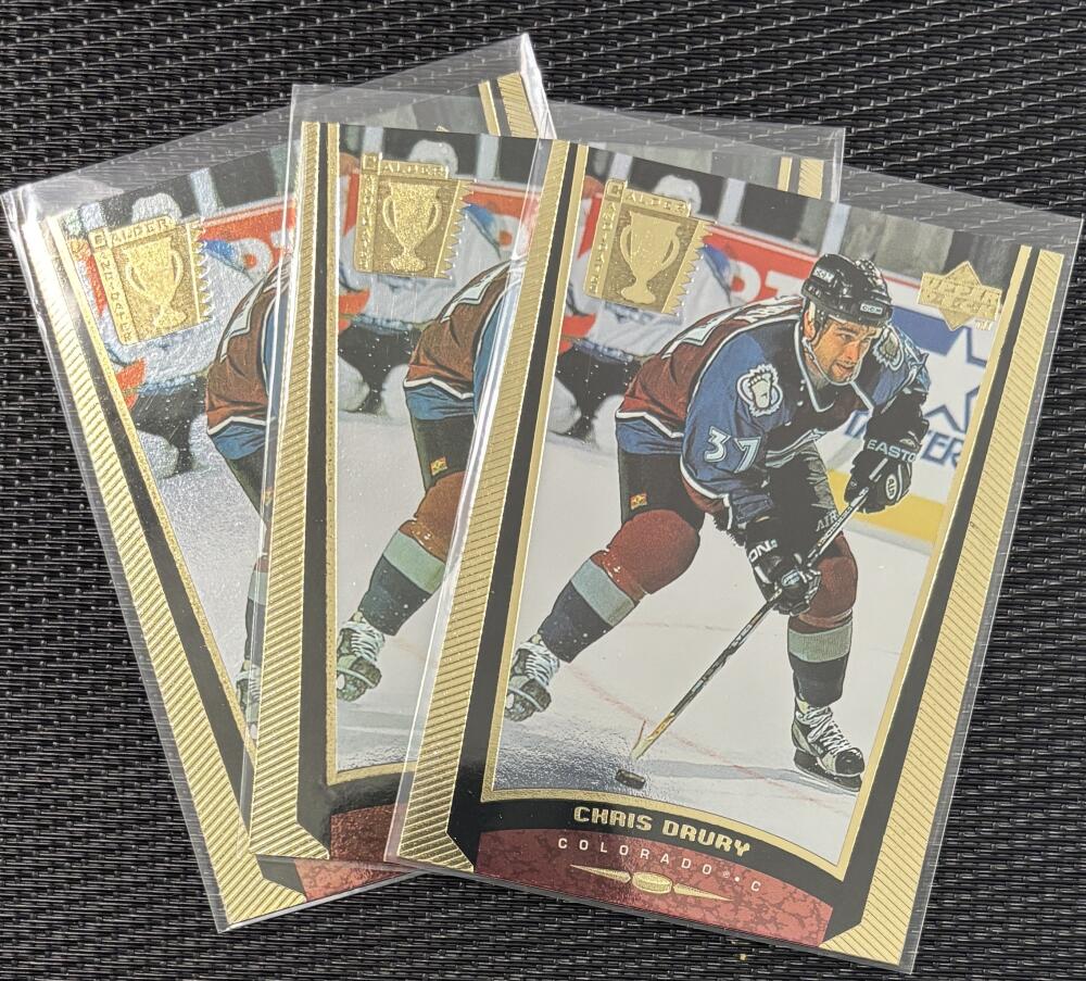 1998-99 Upper Deck #415 Chris Drury CC RC Rookie *Lot of 3* Mint V104608 Image 1