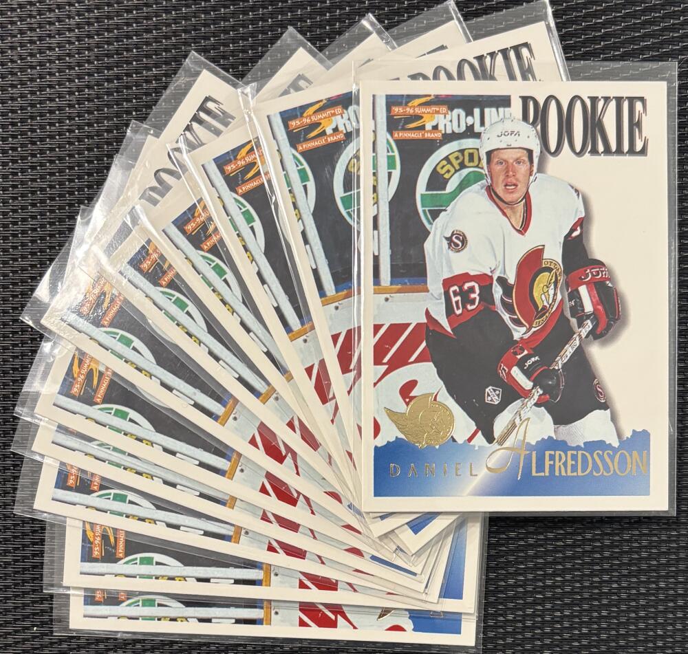 1995-96 Summit #182 Daniel Alfredsson RC Rookie *Lot of 11* Mint V104609 Image 1