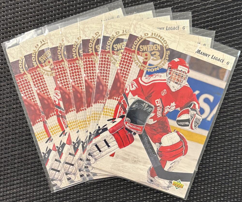 1992-93 Upper Deck #585 Manny Legace RC Rookie *Lot of 7* Mint V104613 Image 1