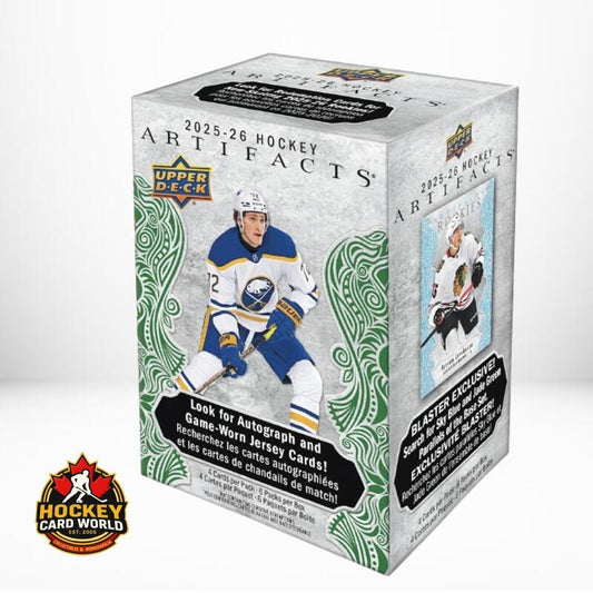 2025-26 Upper Deck Artifacts Hockey Blaster Box - 7 Packs Per Box Image 1