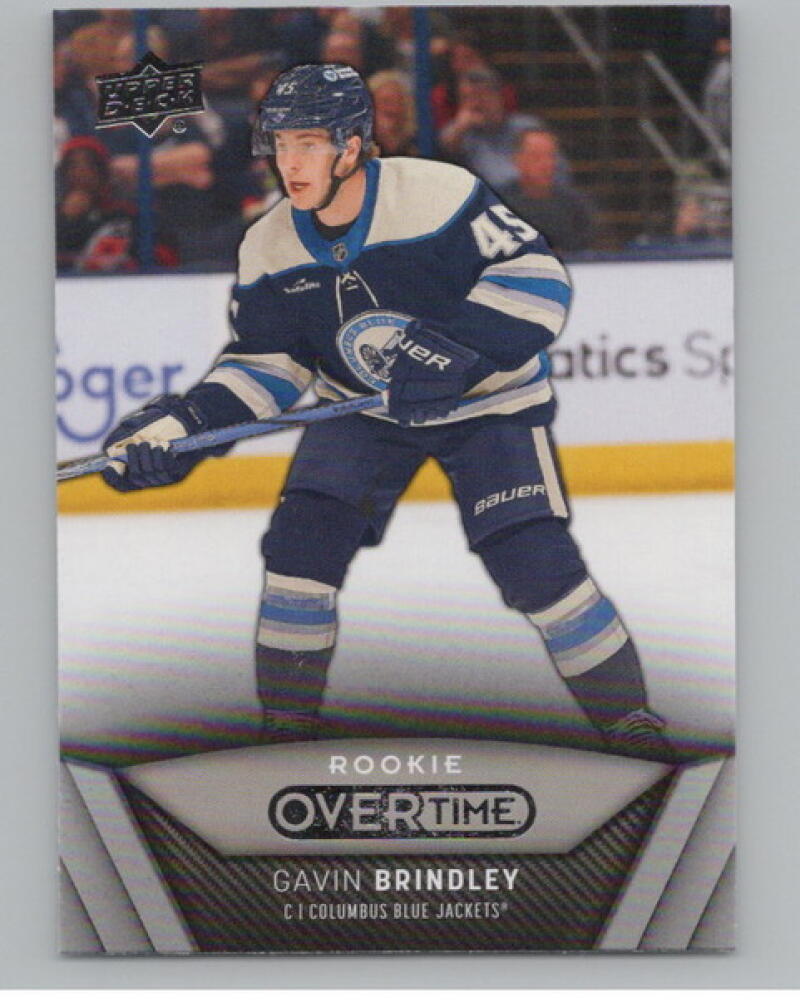 2024-25 Upper Deck Overtime #86 Gavin Brindley RC Rookie V104623 Image 1
