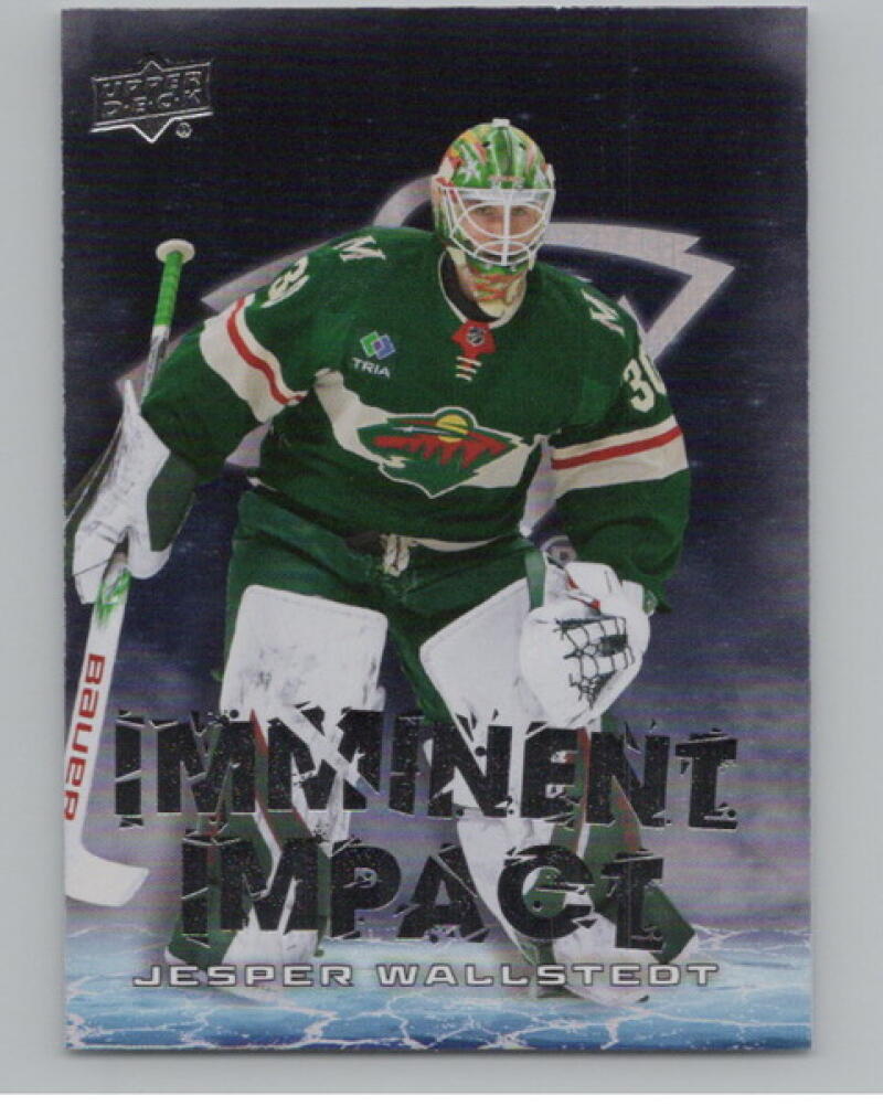 2024-25 Upper Deck Overtime Imminent Impact #II30 Jesper Wallstedt V104625 Image 1