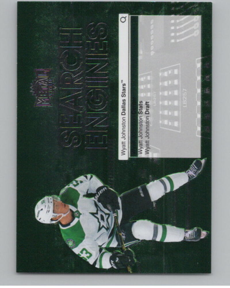2024-25 Metal Universe Search Engines #ST1 Wyatt Johnston Stars V104636 Image 1