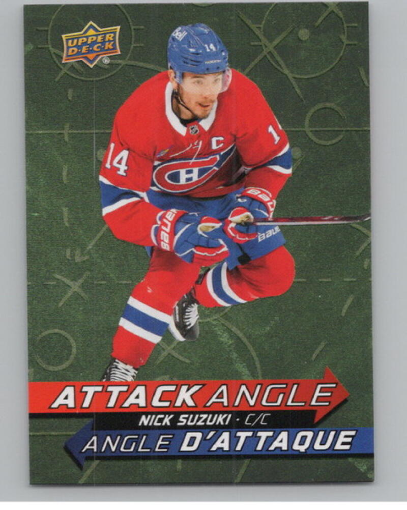 2025-26 Upper Deck Tim Hortons Attack Angle #AA1 Nick Suzuki V104718 Image 1